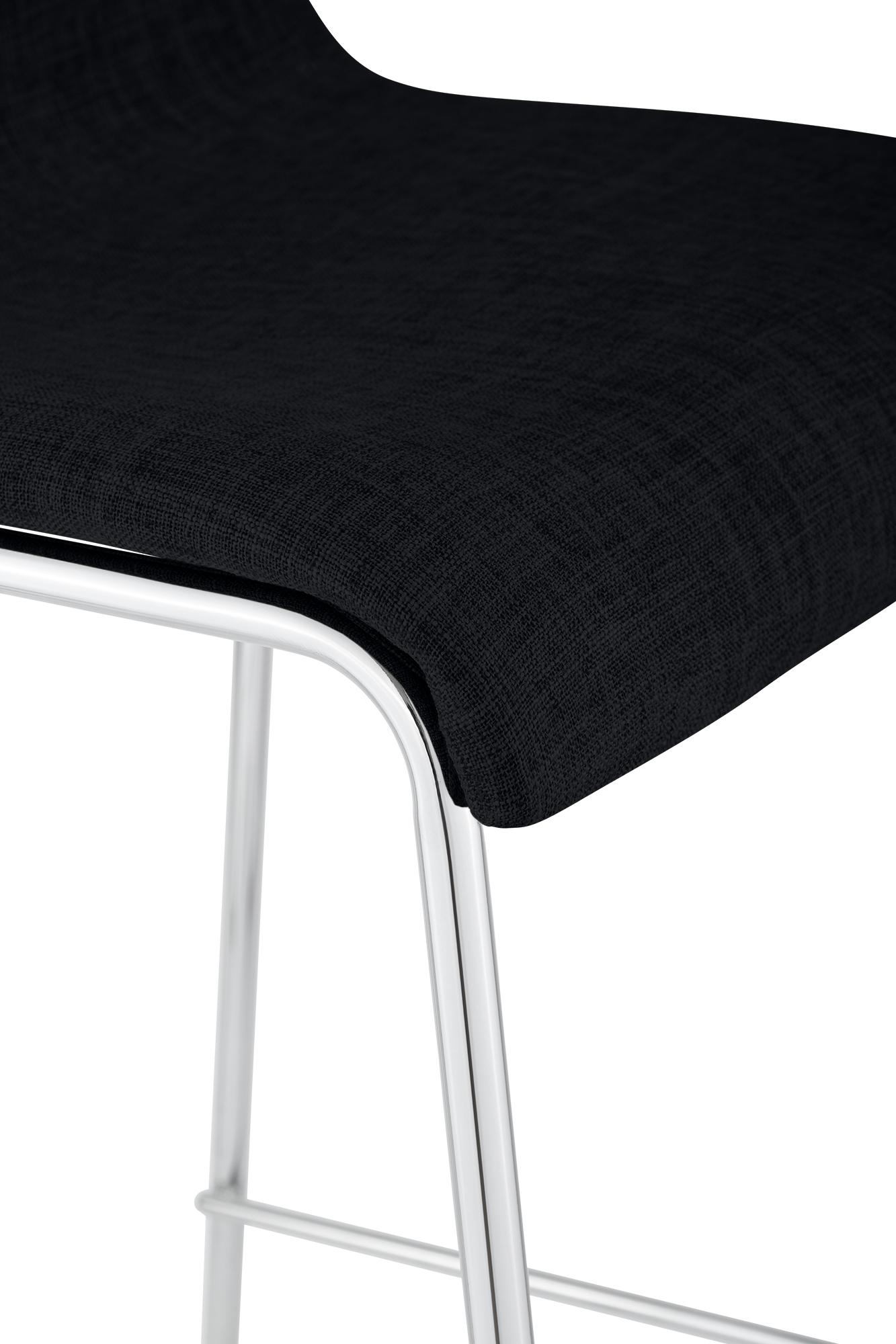 Set van 2 barstoelen Hover, stof, 4-poots onderstel
