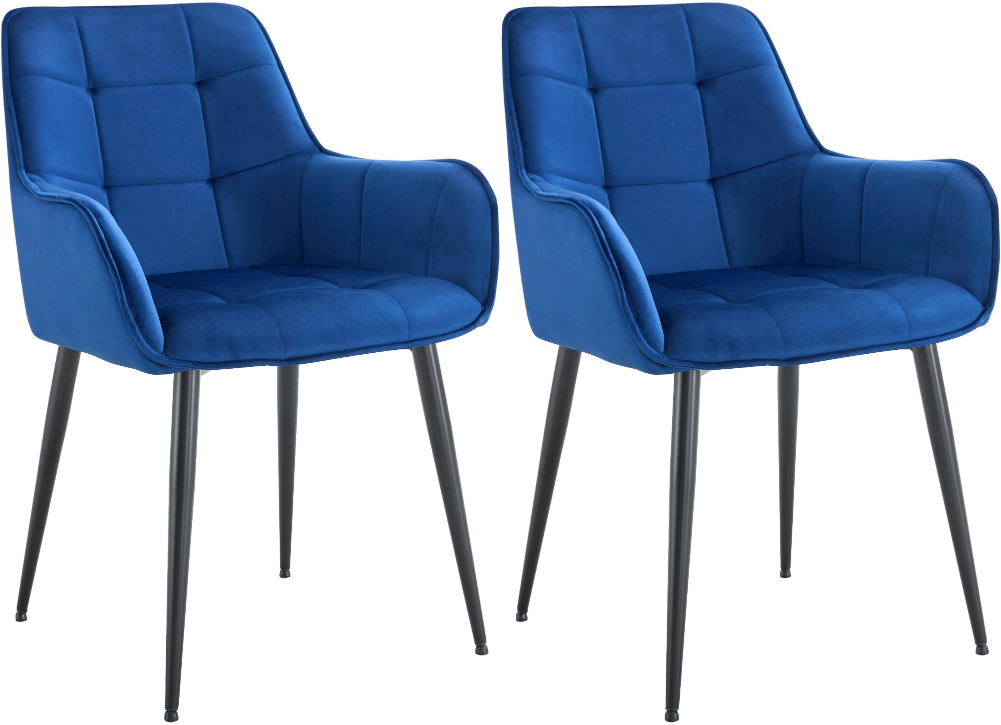 Set van 2 eetkamerstoelen Ferndale fluweel