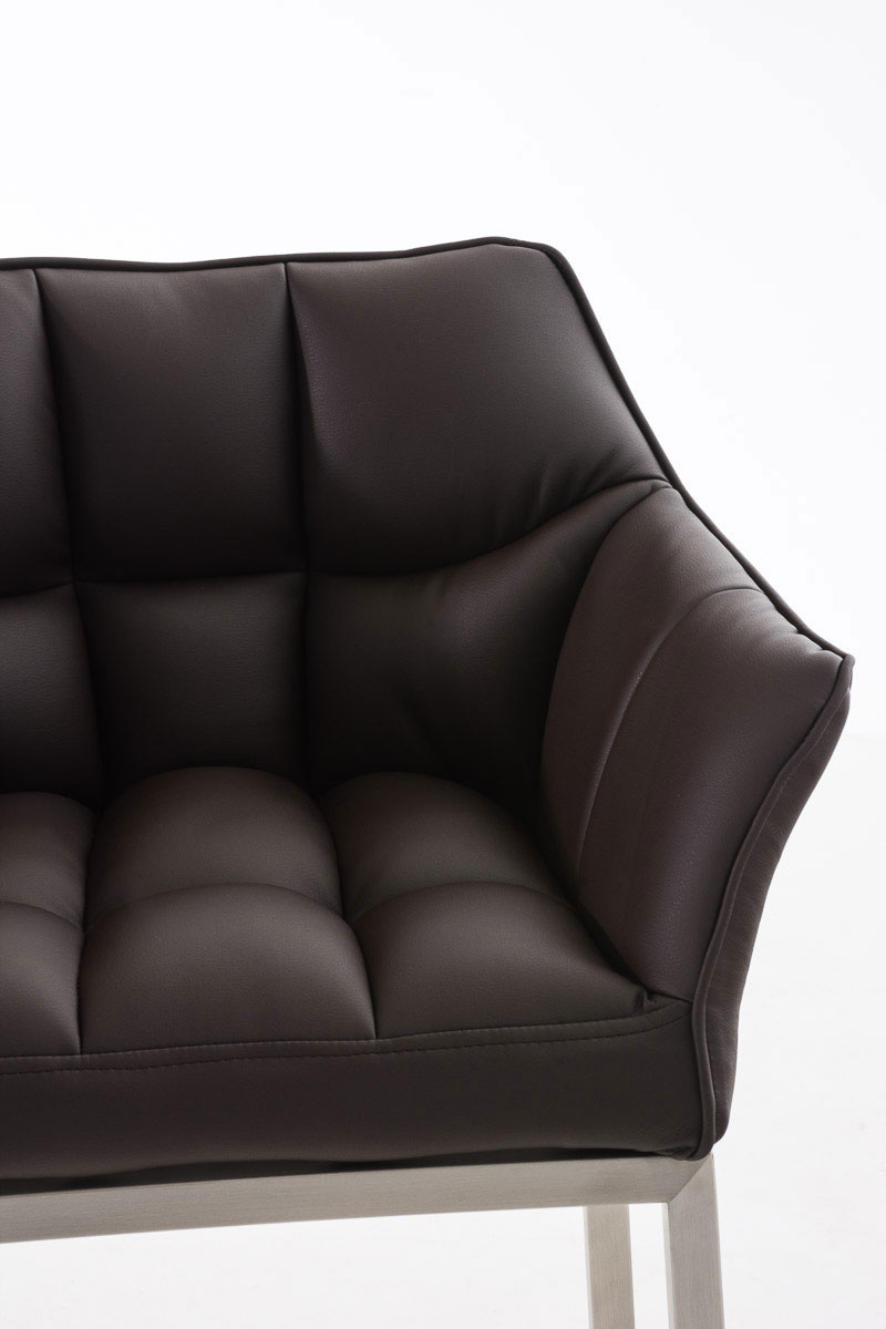 Barkruk Damaso Kunstleer met Vierpootsframe