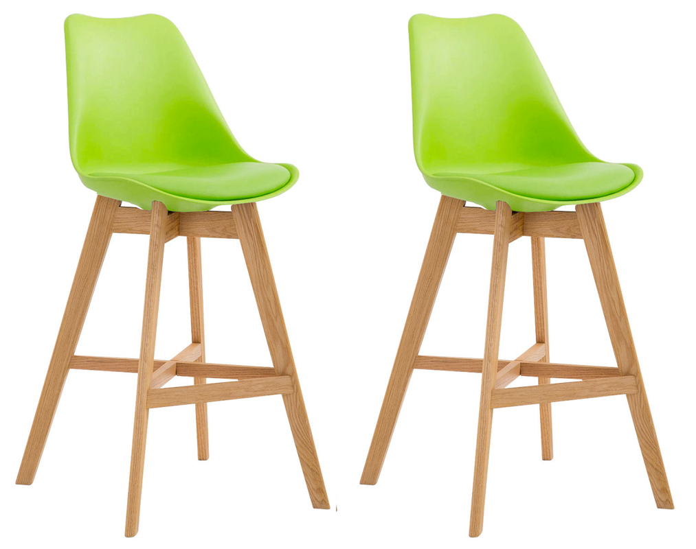 Set van 2 barkrukken Cannes kunststof / kunstleder