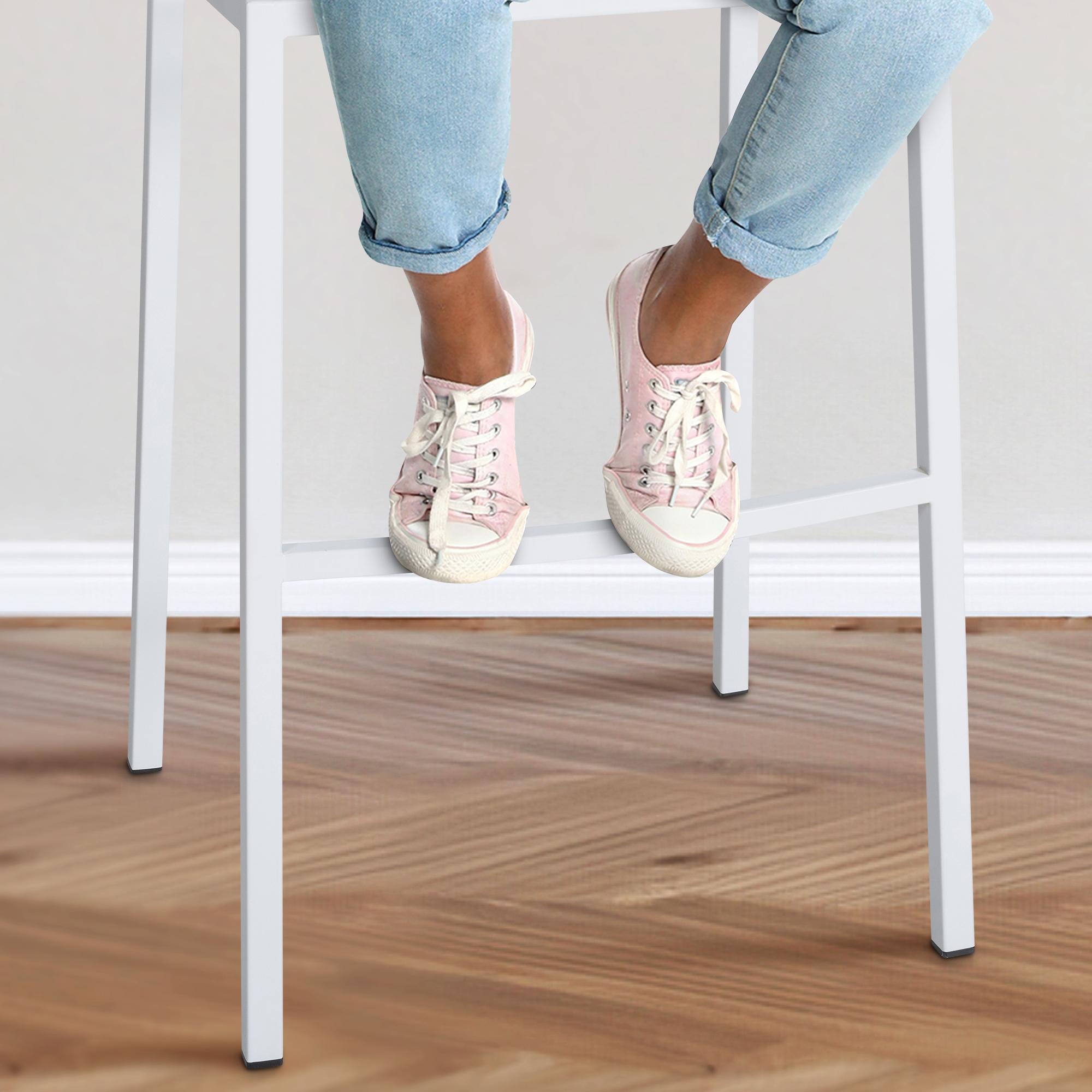 Barkruk Damaso Stof met Vierpootsframe