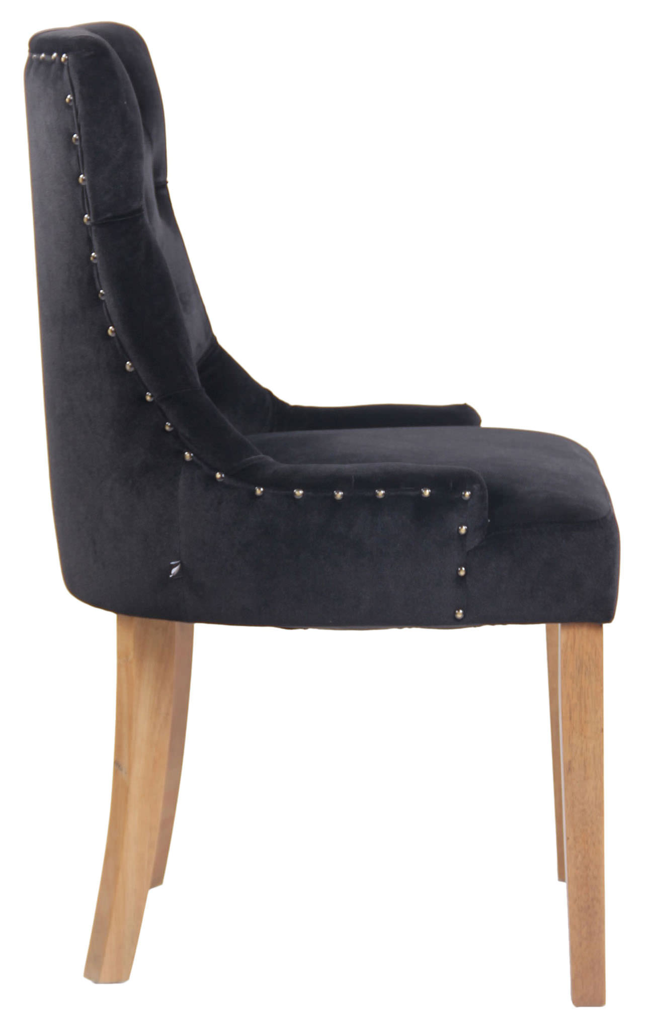 Set van 4 eetkamerstoelen Aberdeen Fluweel