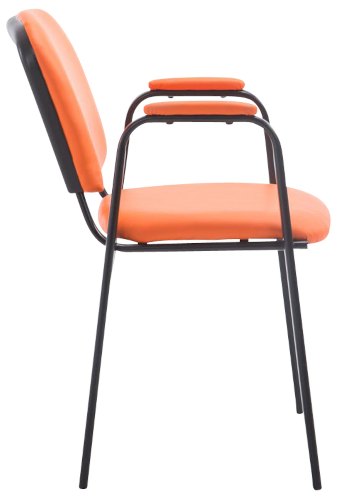 Set van 4 stapelstoelen Ken Pro kunstleer