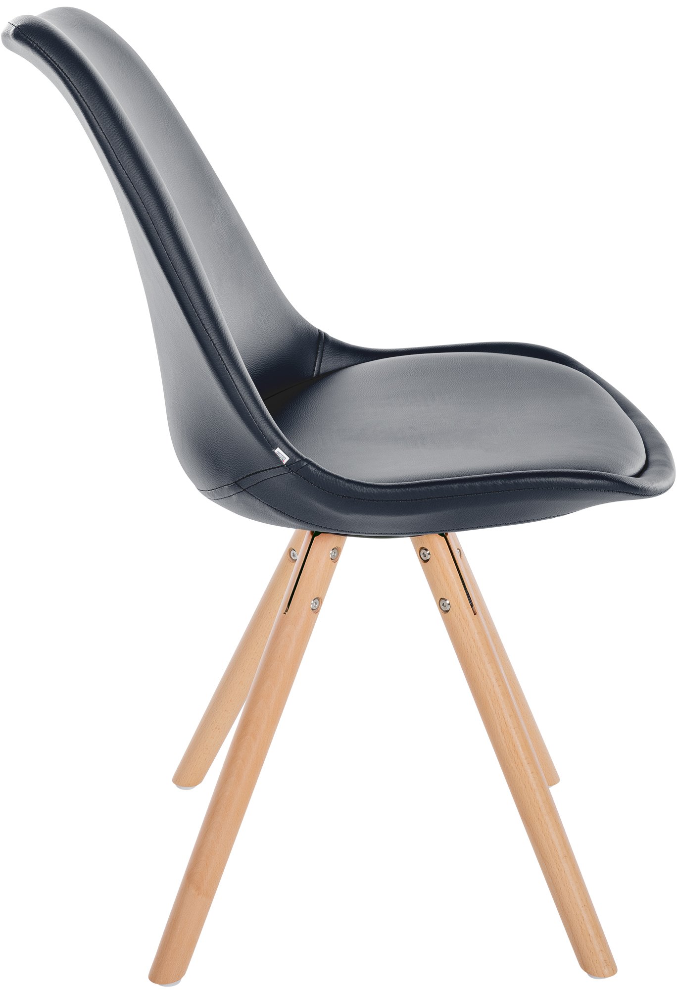 Set van 4 eetkamerstoelen Sofia kunstleer