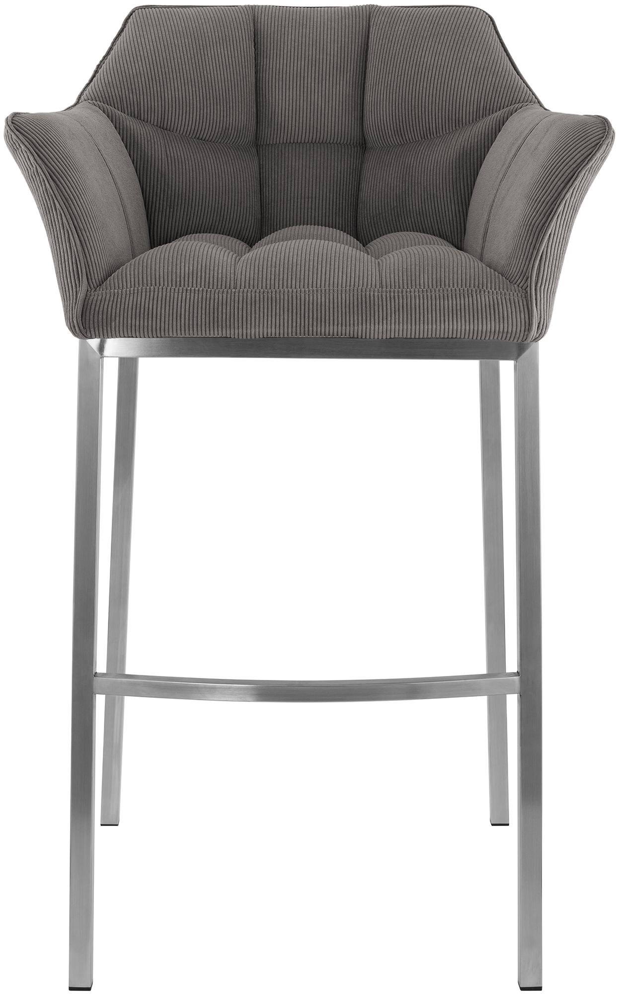Barkruk Damaso Cord met Vierpootsframe