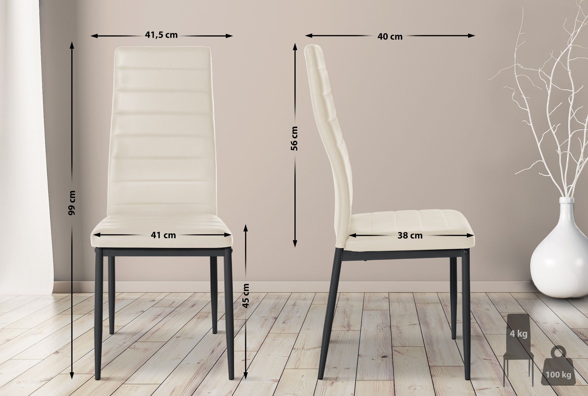 Set van 6 eetkamerstoelen Mayfair