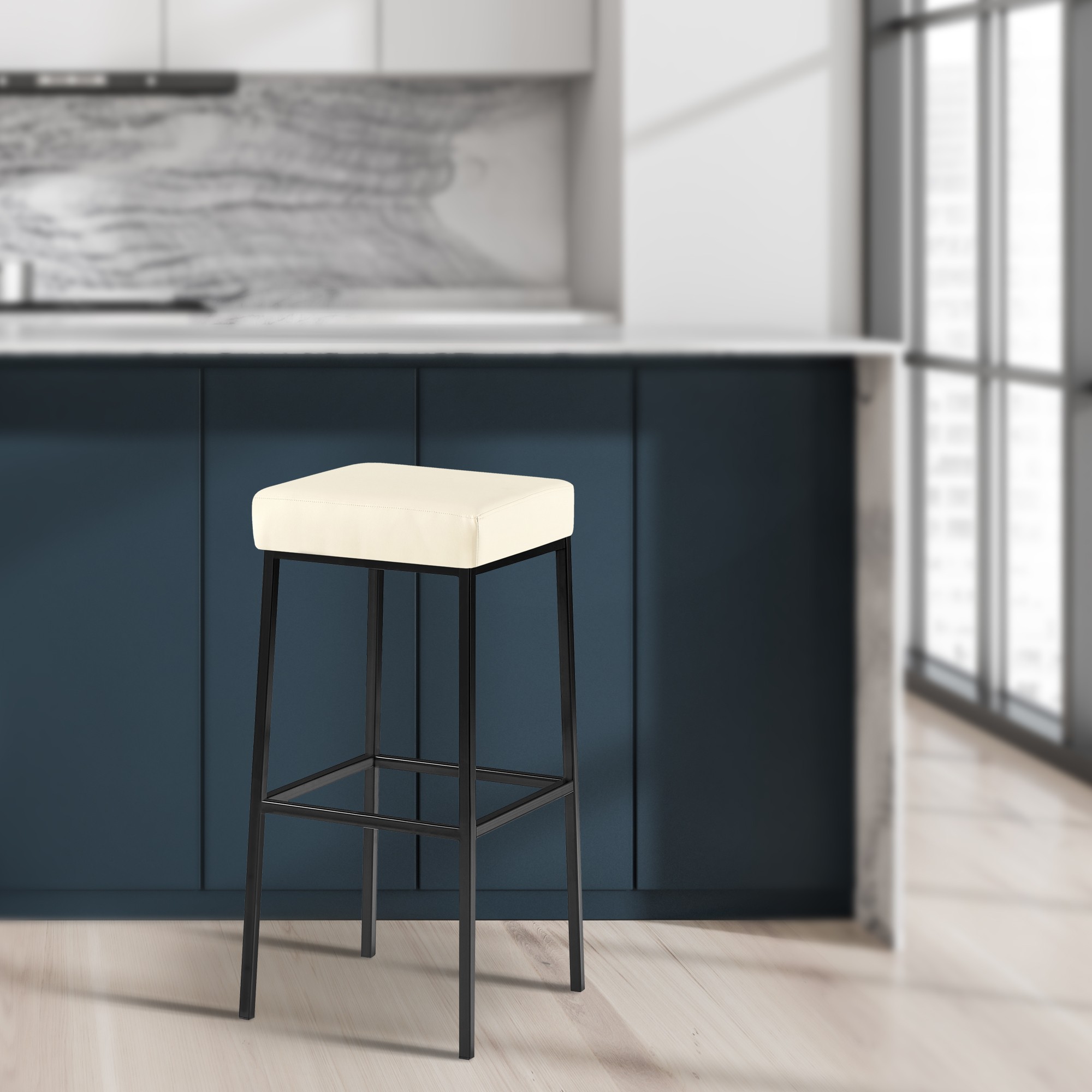 2x Barstoel Montreal Kunstleer