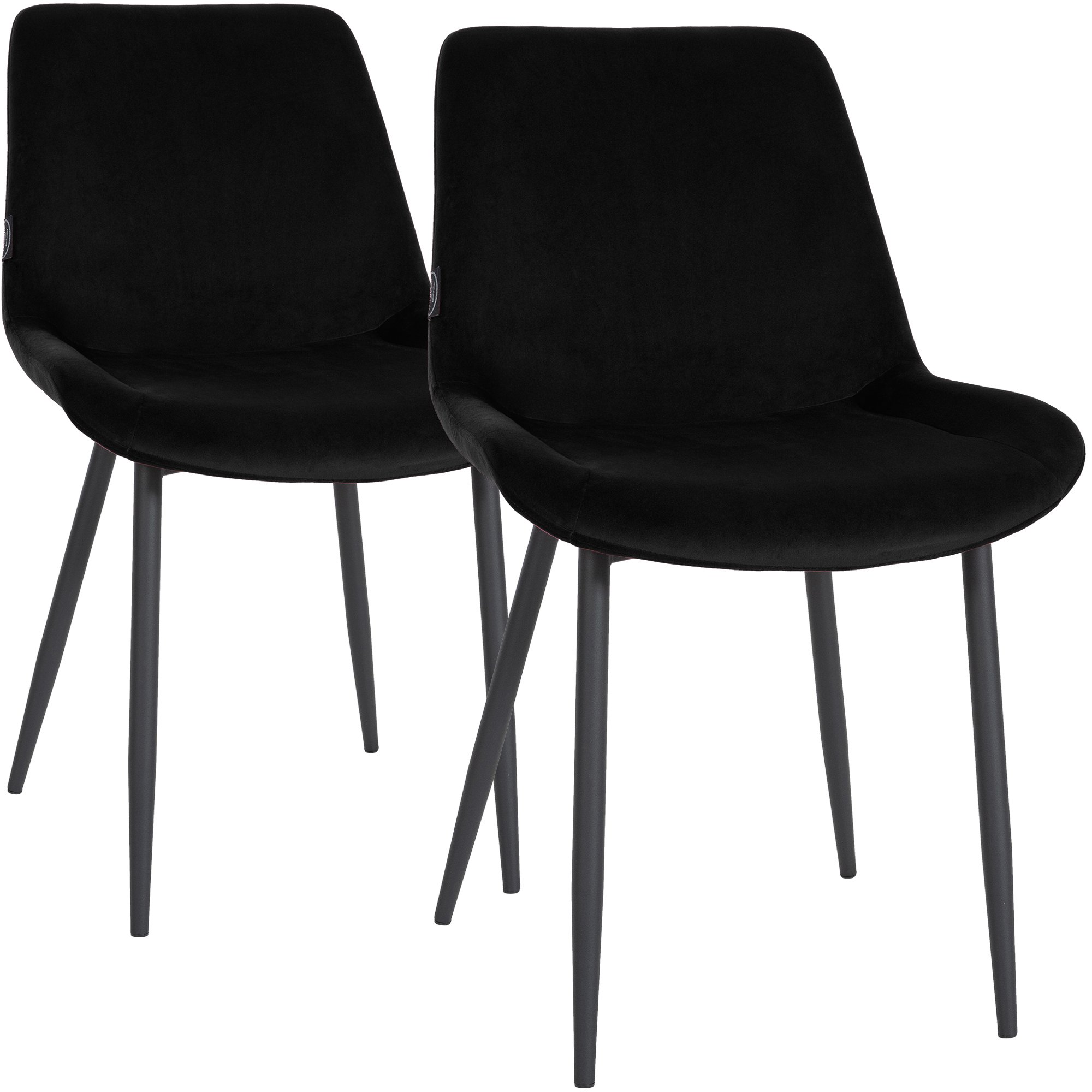 Set van 2 eetkamerstoelen Victoria fluweel
