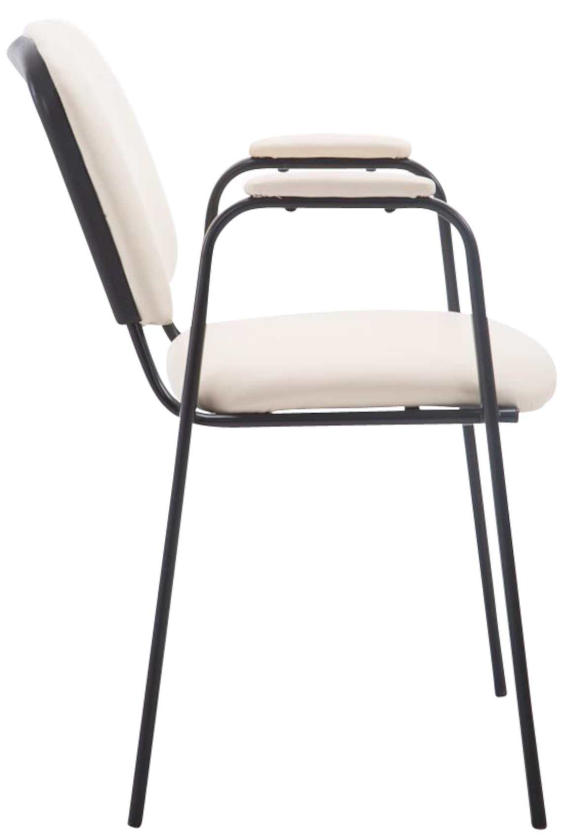 Set van 4 stapelstoelen Ken Pro kunstleer