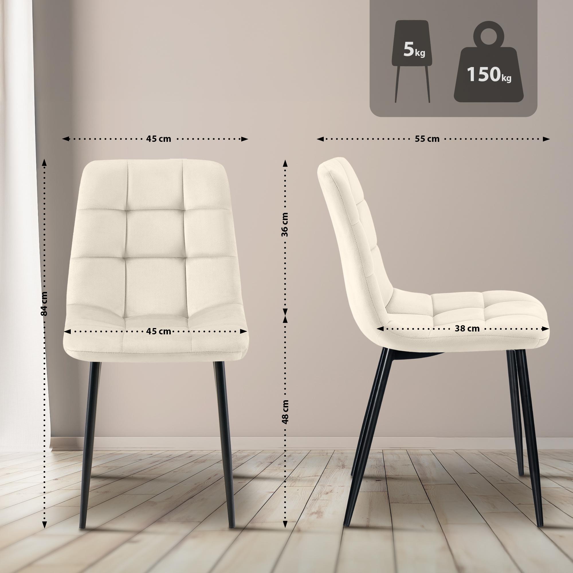 Set van 4 eetkamerstoel Tilde