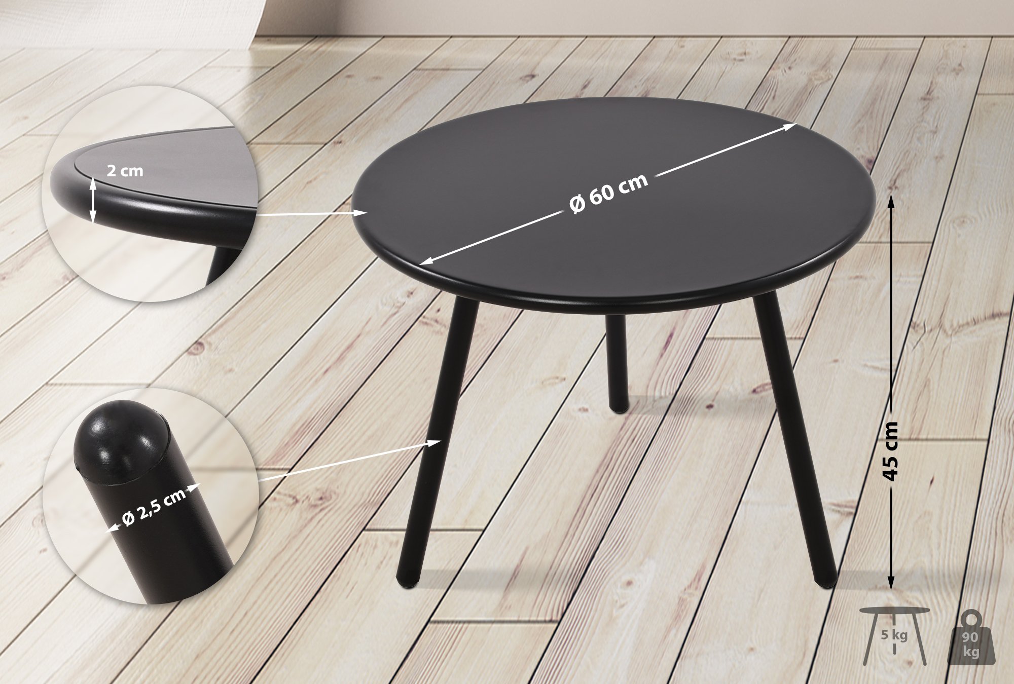 Salontafel Minot buiten