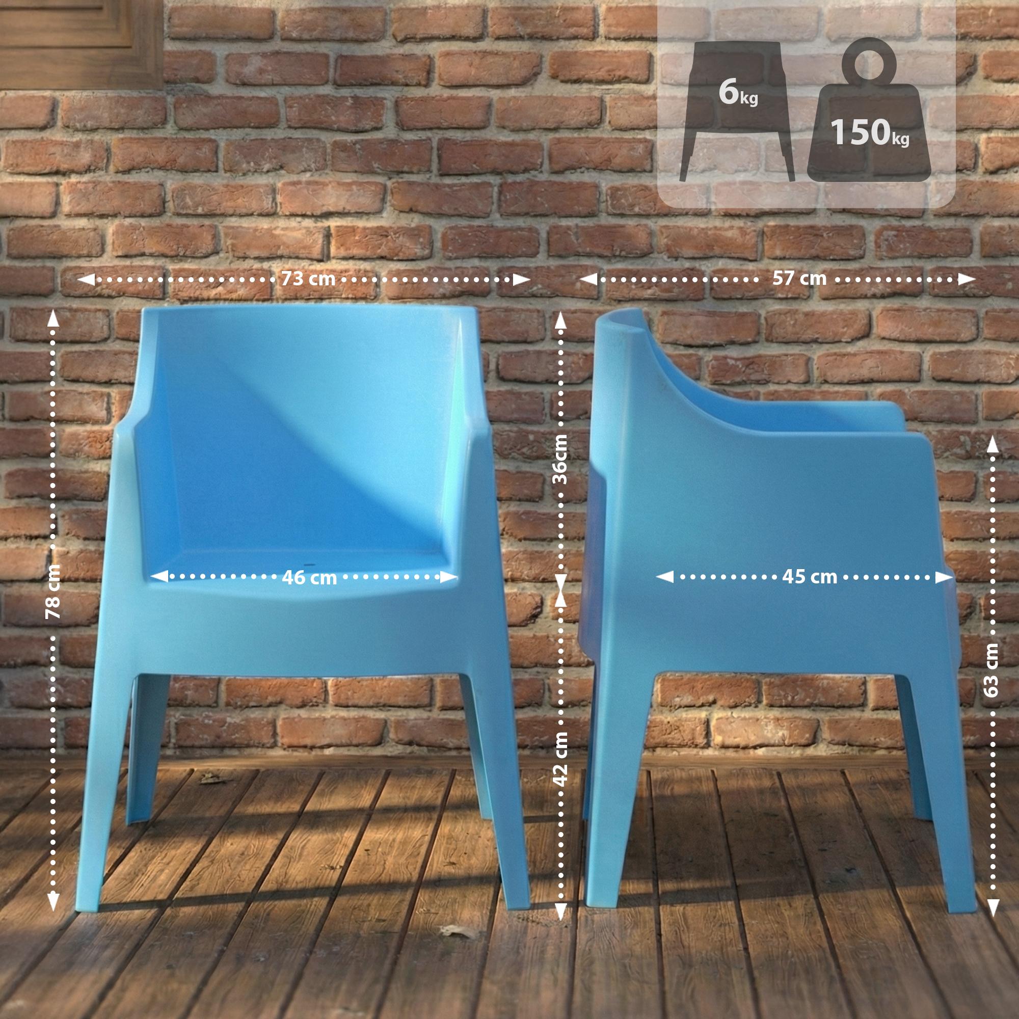 Set van 4 tuinstoelen Bartal