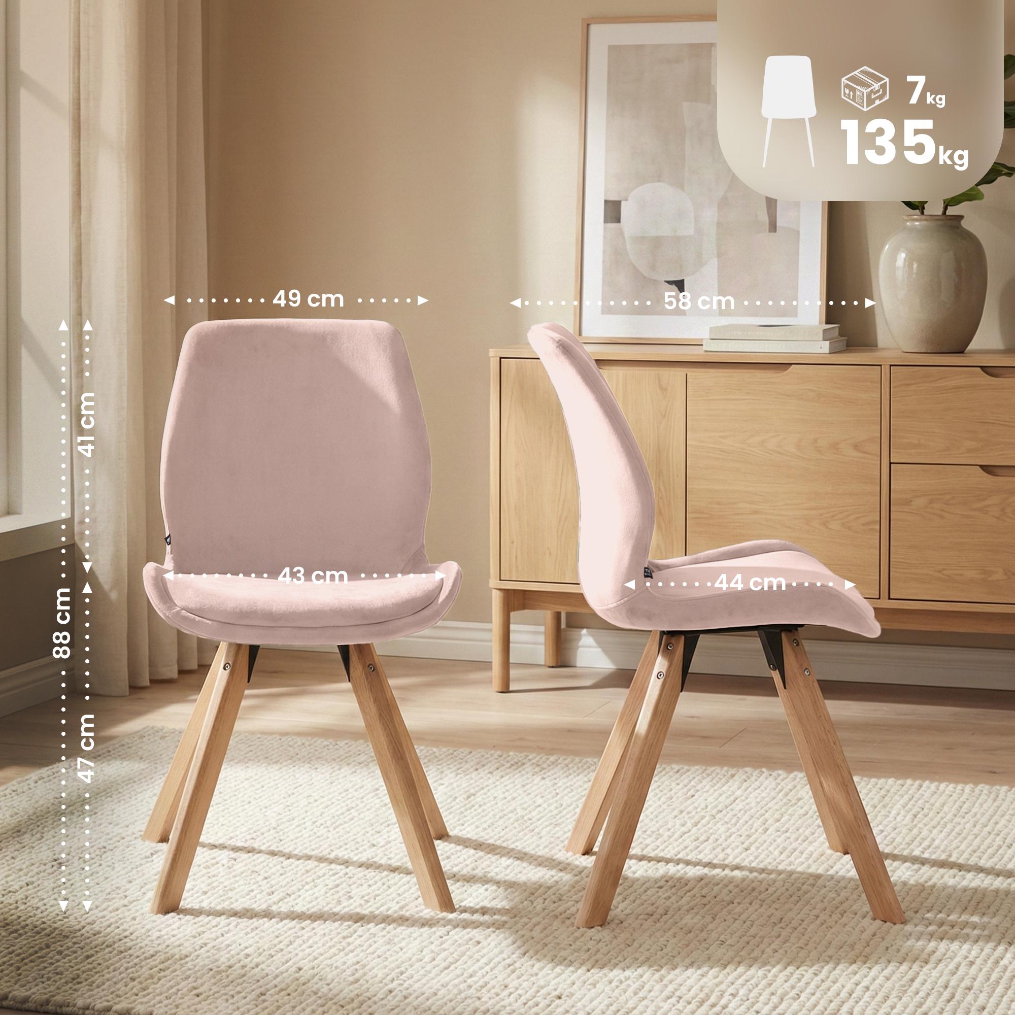 Set van 2 Eetkamerstoelen Luna
