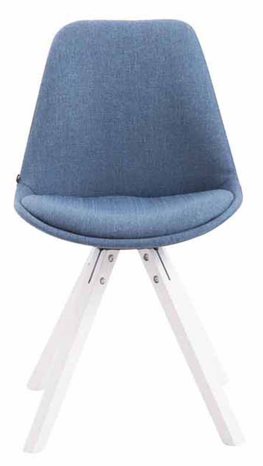 Set van 4 eetkamerstoelen Toulouse stof vierkant