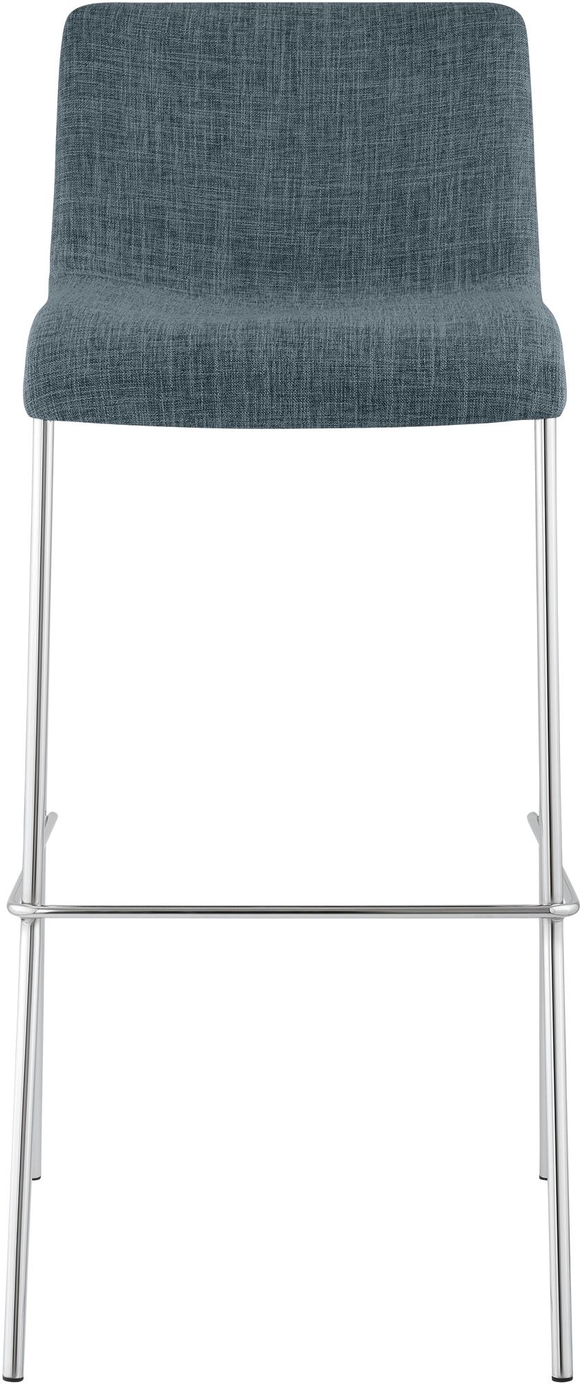 Set van 2 barstoelen Hover, stof, 4-poots onderstel