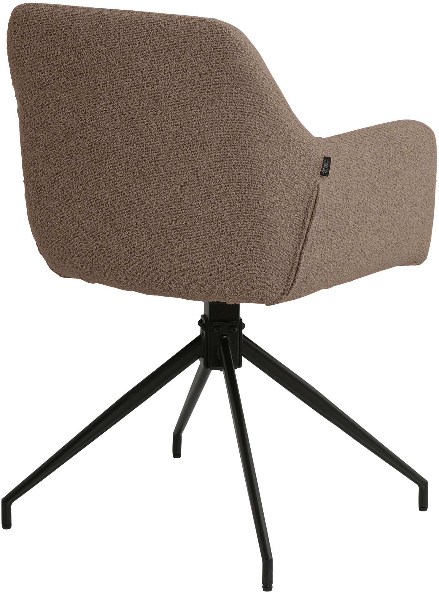 Set van 2 Eetkamerstoelen Merlinda met teddy stof