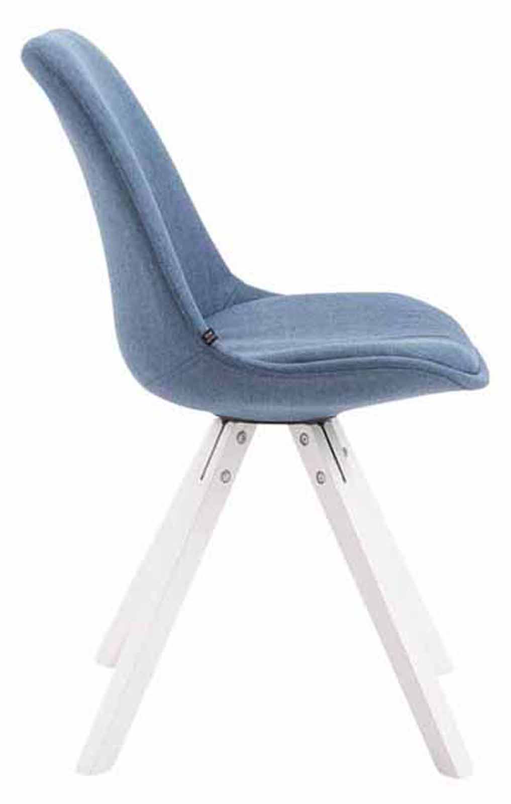 Set van 4 eetkamerstoelen Toulouse stof vierkant