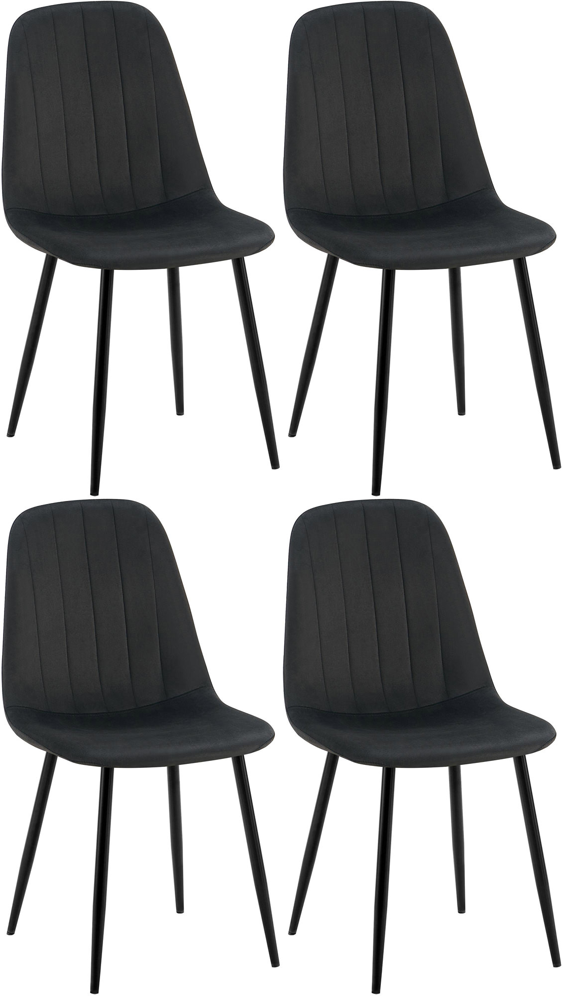 Set van 4 Baxter Eetkamerstoelen