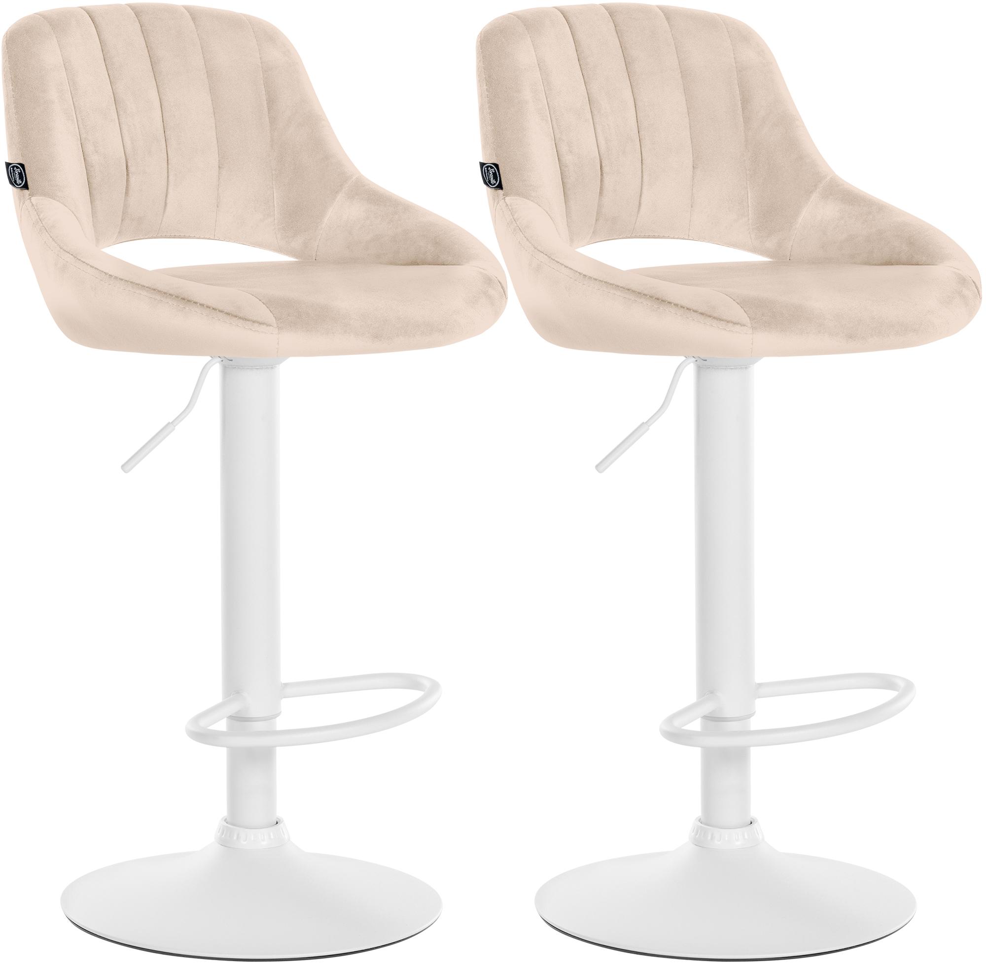 Set van 2 Barkrukken Milet Fluweel
