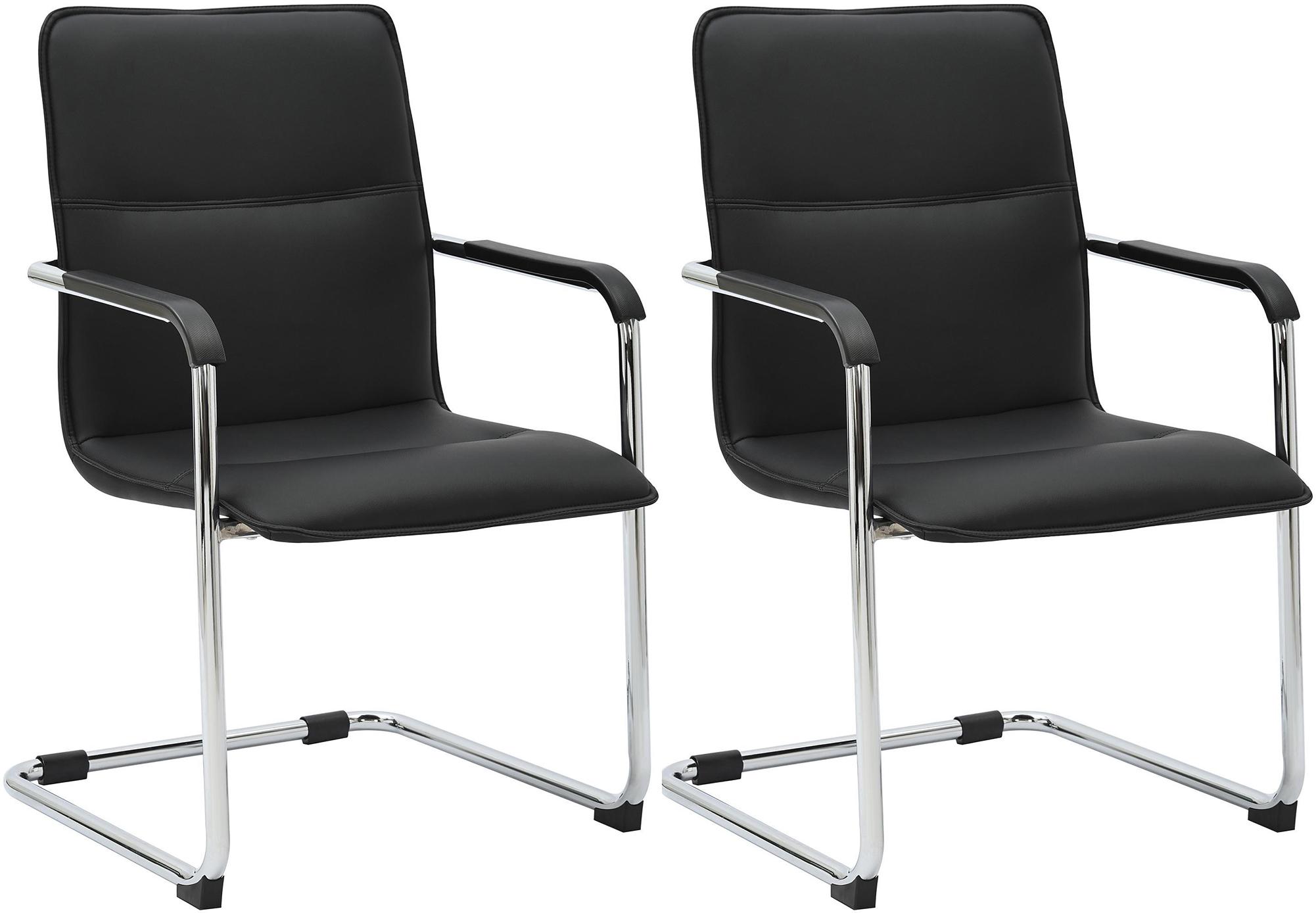 2-delige set sledestoelen Seattle van kunstleer