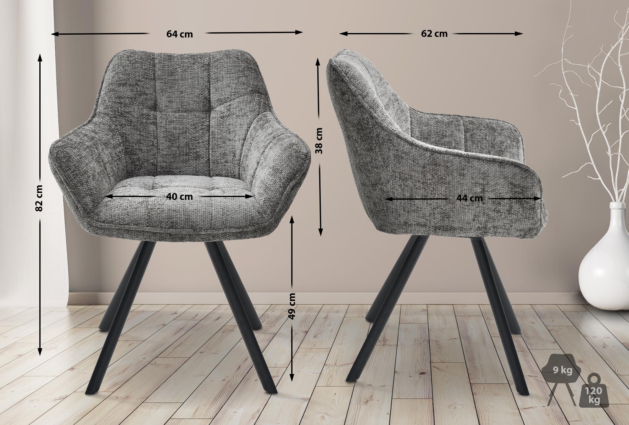 Set van 2 eetkamerstoelen Scott