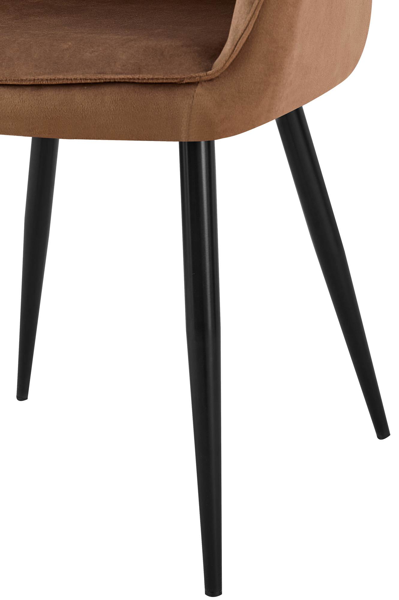Set van 2 eetkamerstoelen Boise fluweel
