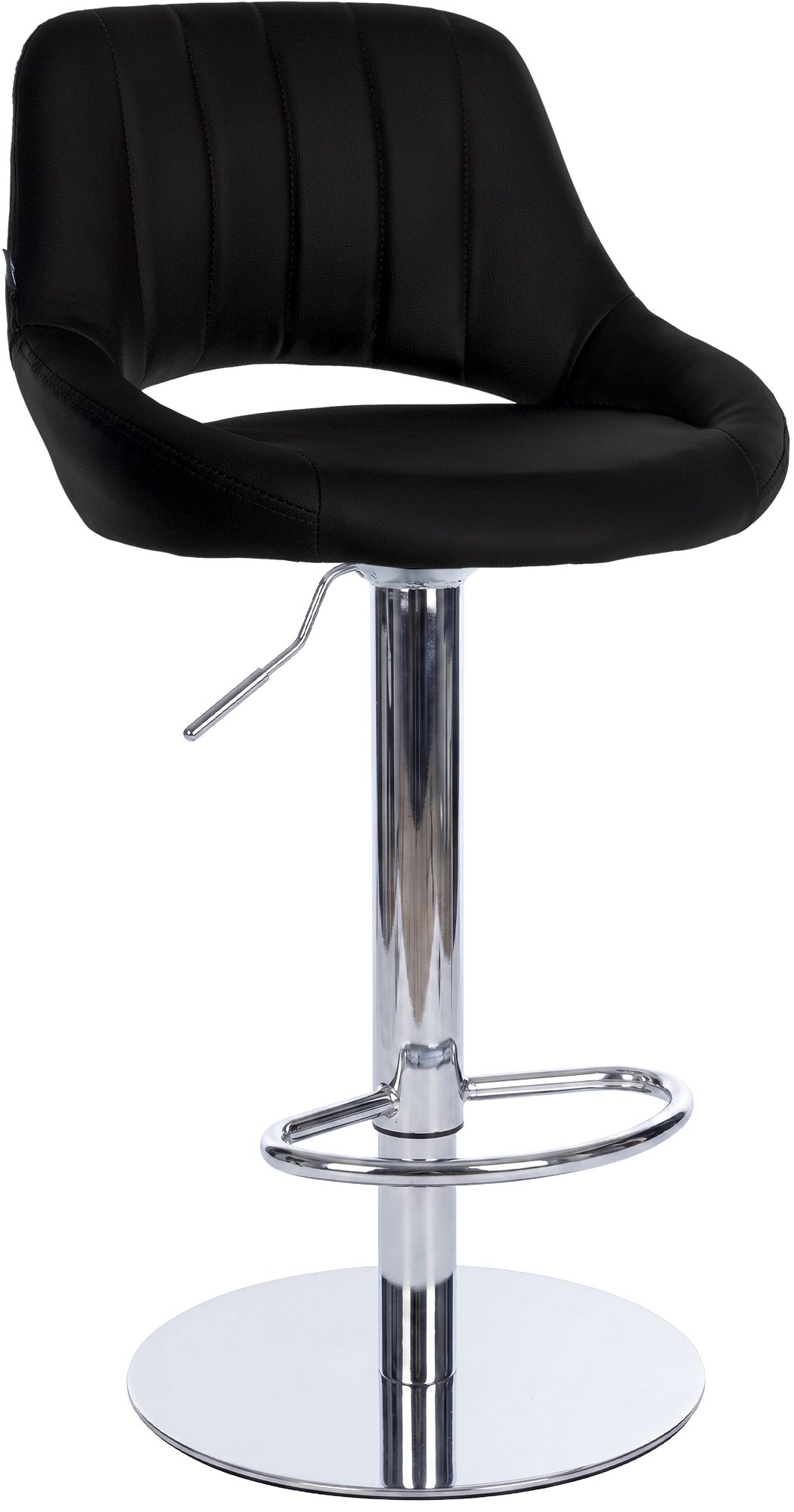 Barkruk Milet met stabiel chromen frame