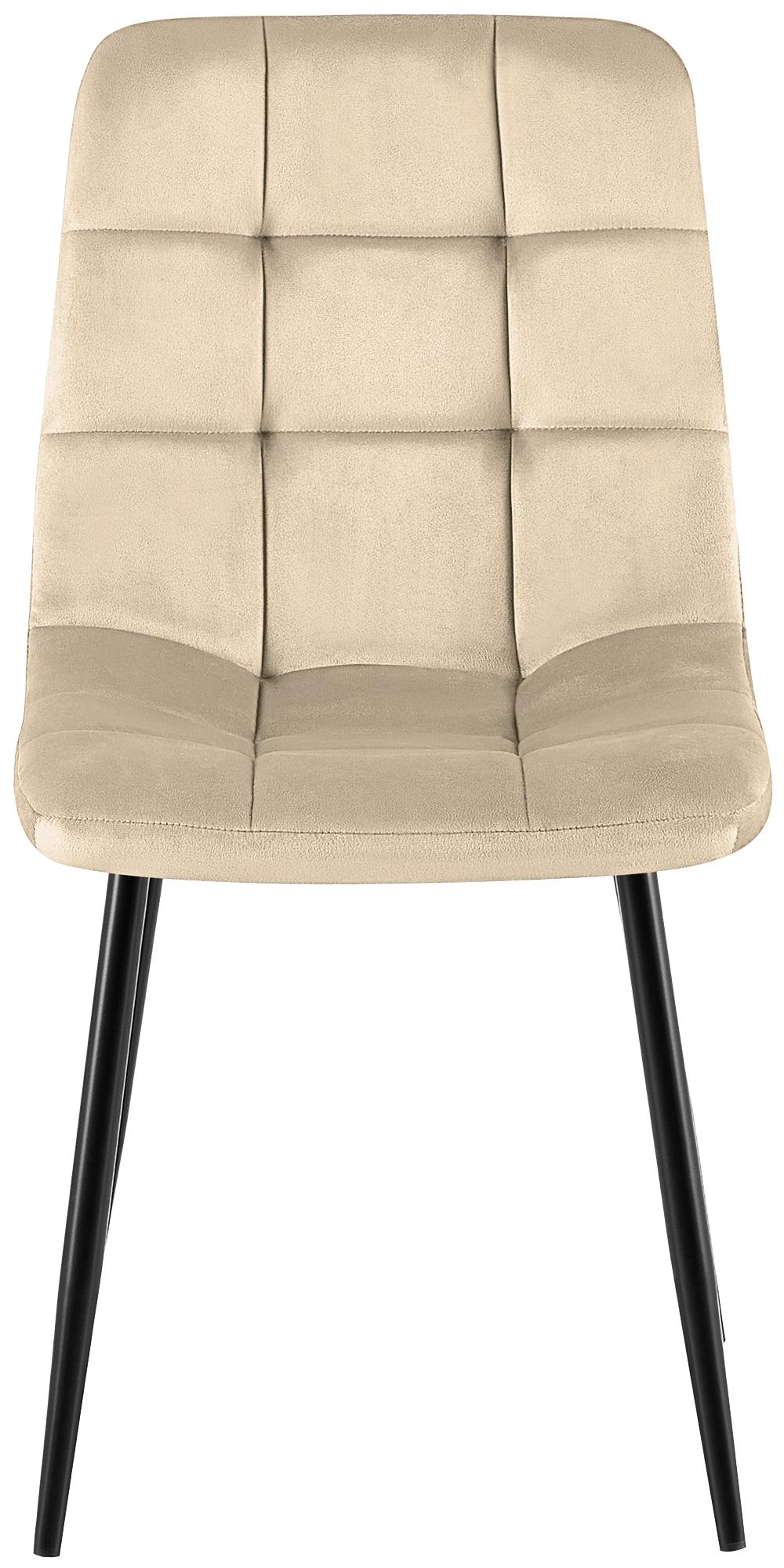 Set van 4 eetkamerstoelen Antibes Velvet