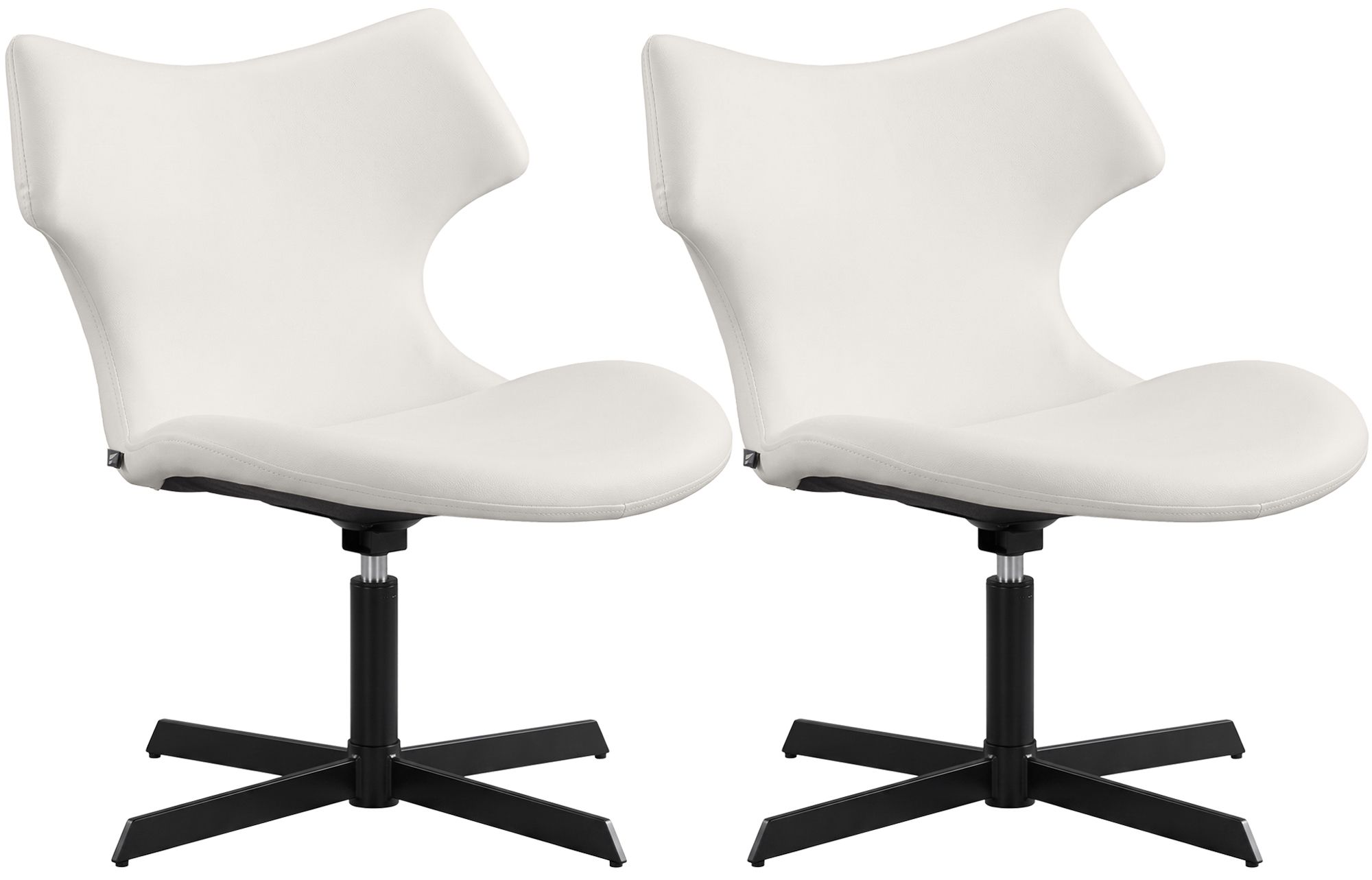 Set van 2 loungestoelen Welland - lederlook