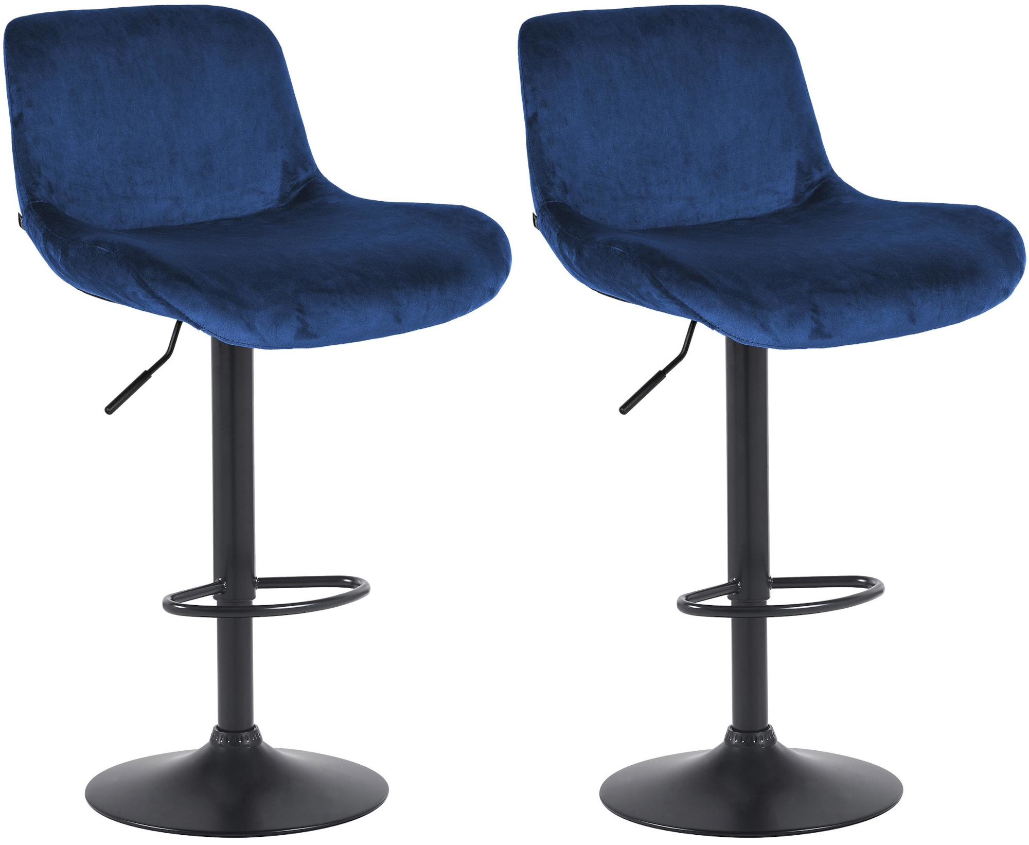 Set van 2 barkrukken Solon zwart