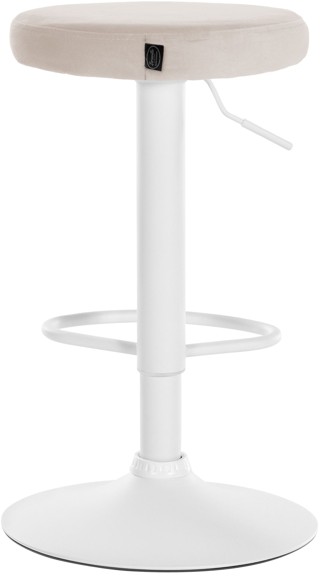 Set van 2 barkrukken Ponte fluweel