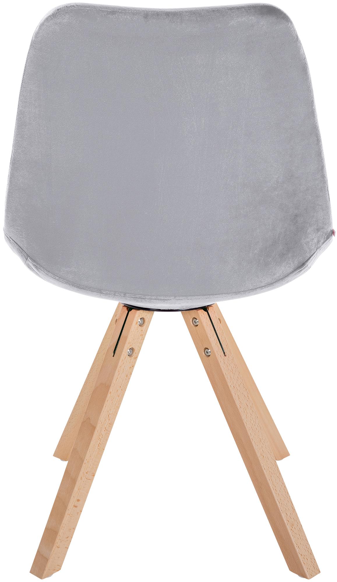 Set van 4 eetkamerstoelen Sofia fluweel