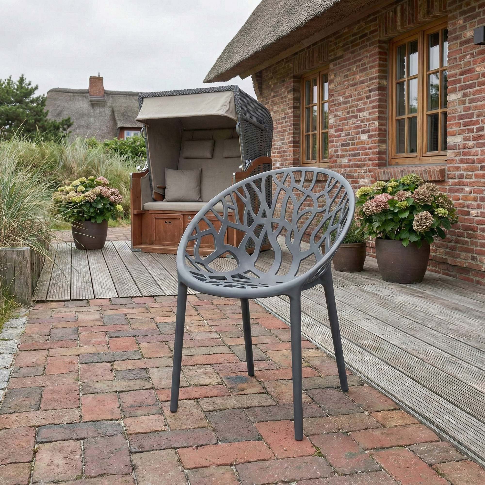 4-delige set tuinstoelen Hope