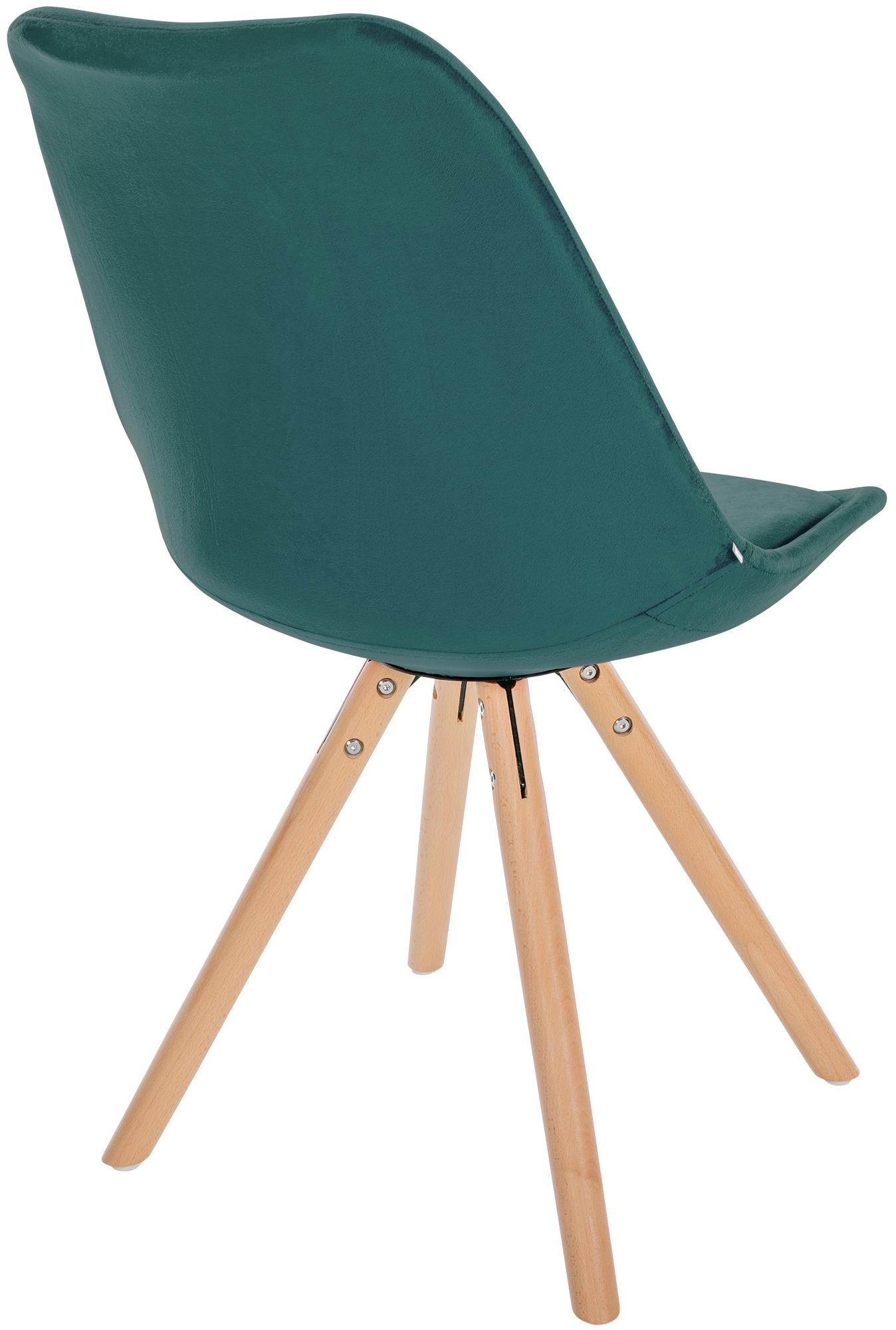 Set van 4 eetkamerstoelen Sofia fluweel
