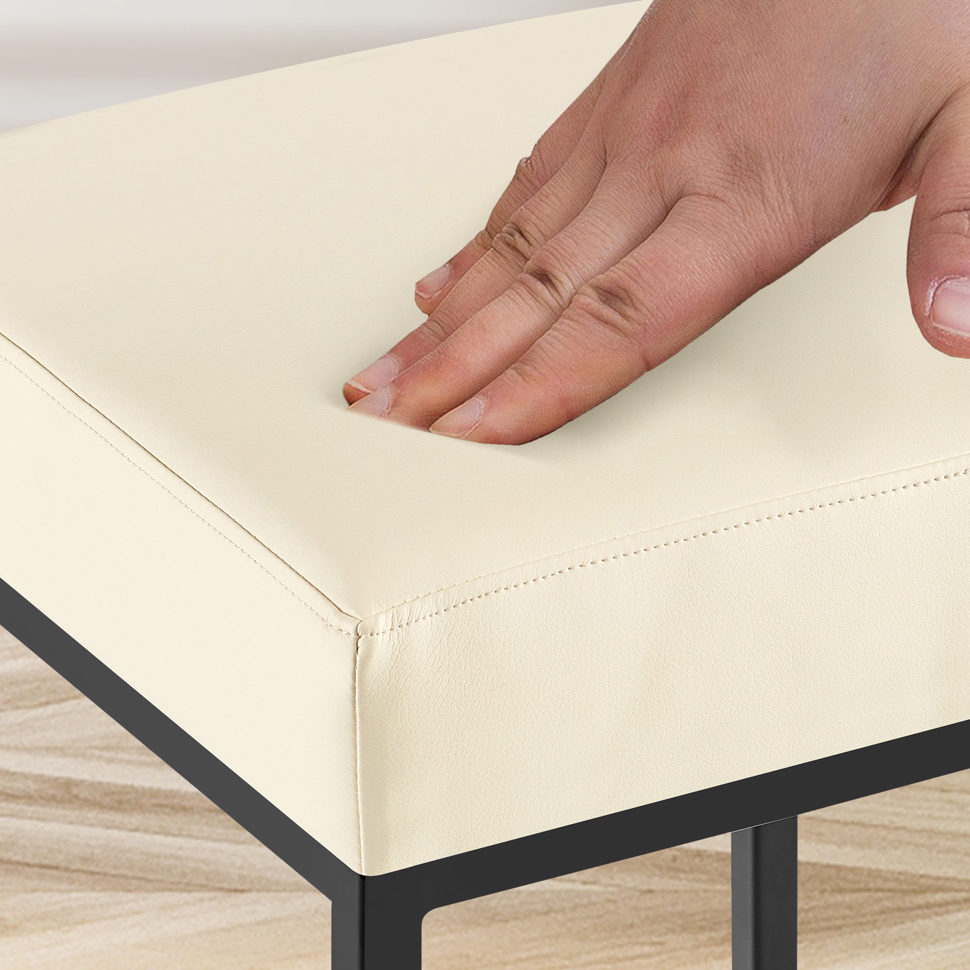 Montreal barstoel met kunstleren bekleding