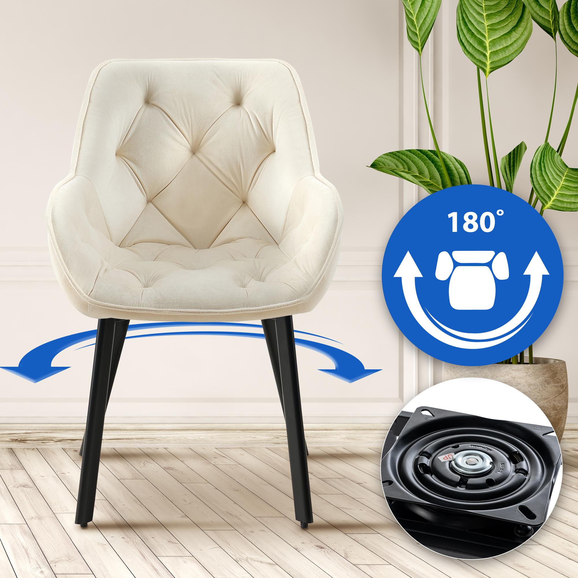 Set van 2 eetkamerstoelen Antigo Fluweel