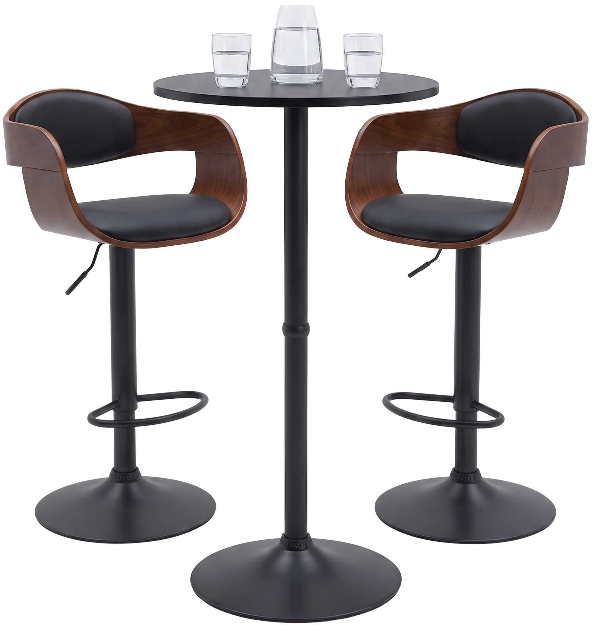 Barset Kivo met twee barkrukken