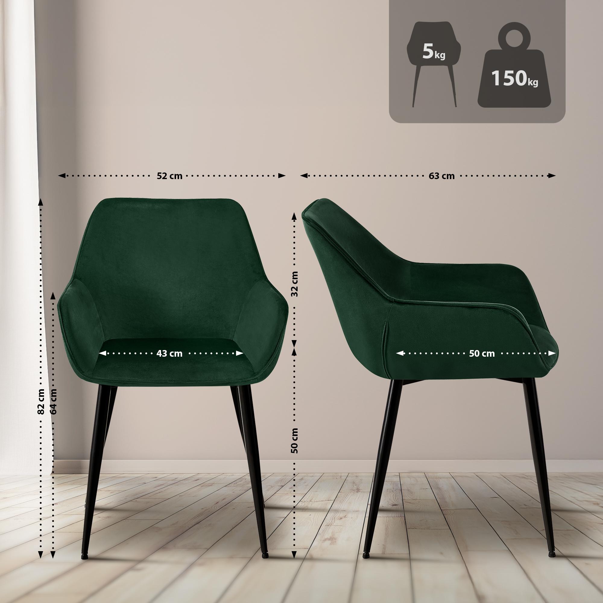 Set van 2 eetkamerstoelen Luena