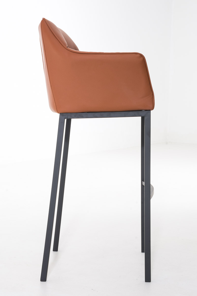 Barkruk Damaso Kunstleer met Vierpootsframe