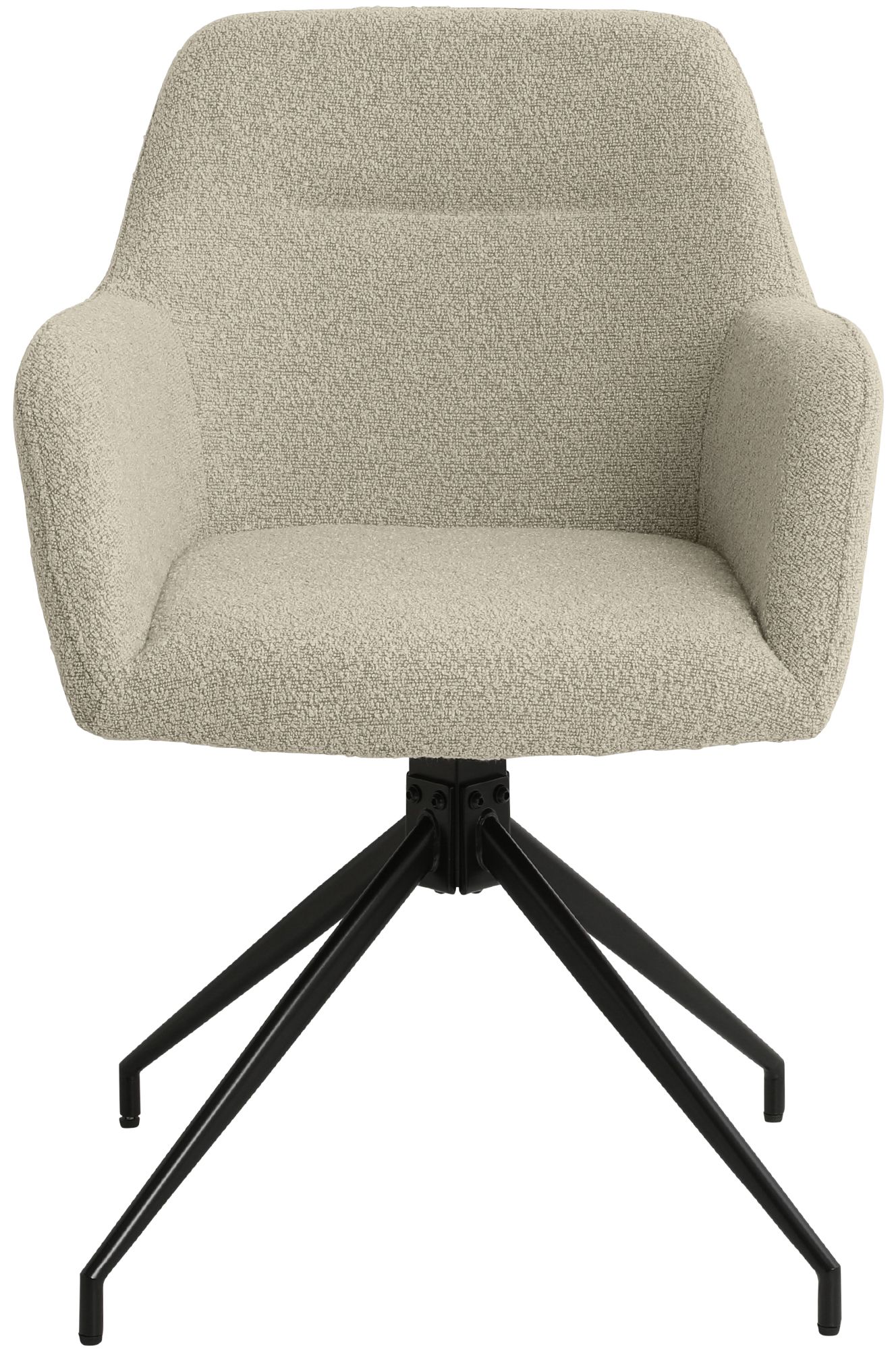 Set van 2 Eetkamerstoelen Merlinda met teddy stof
