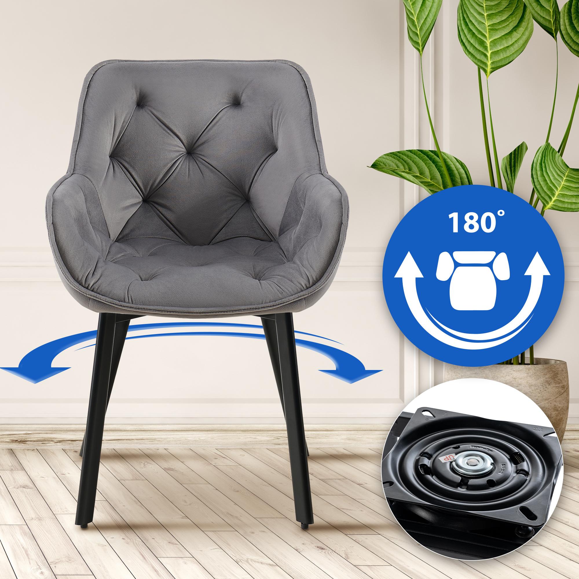 Set van 2 eetkamerstoelen Antigo Fluweel
