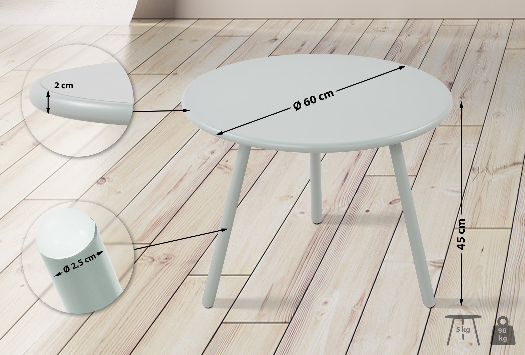 Salontafel Minot buiten
