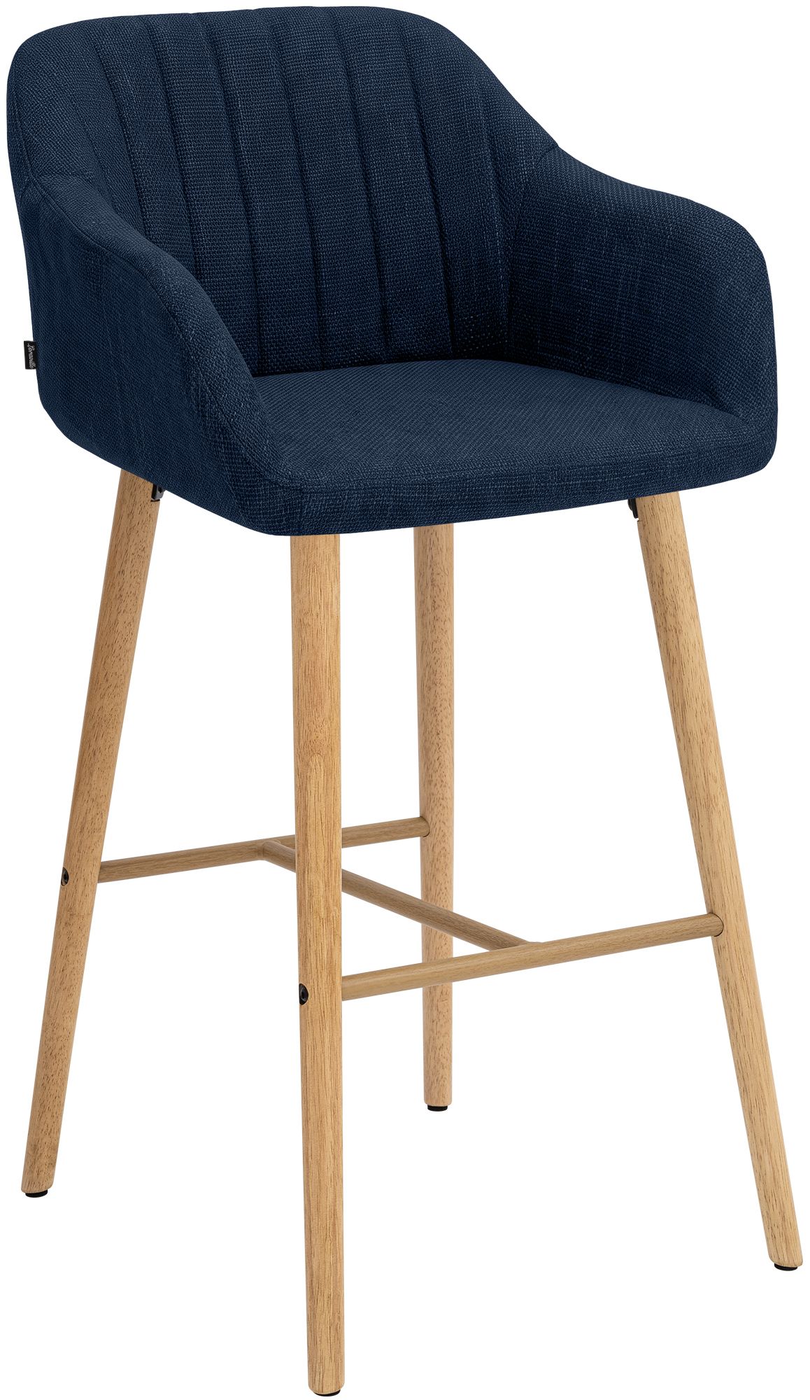 Barkruk Ando stof: modern design, comfortabel zitvlak, stabiel frame, ideaal voor keuken of bar