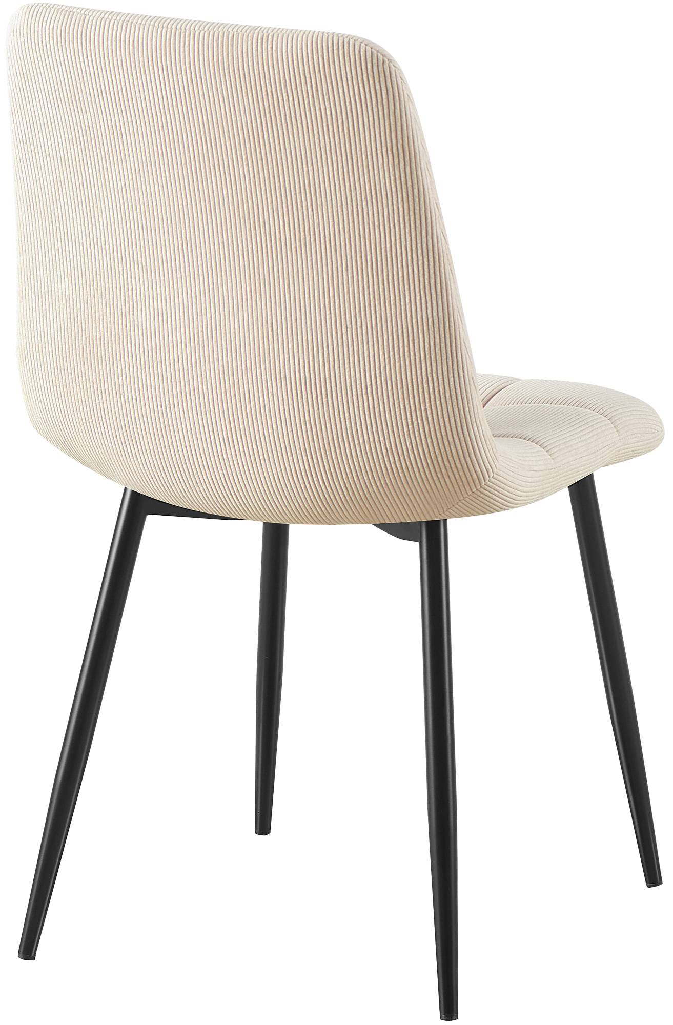 Set van 2 eetkamerstoelen Antibes ribstof