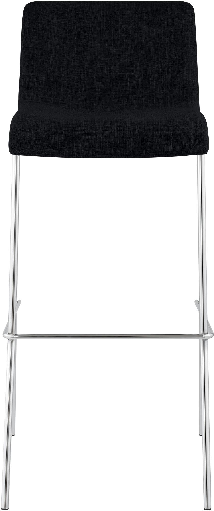 Set van 2 barstoelen Hover, stof, 4-poots onderstel