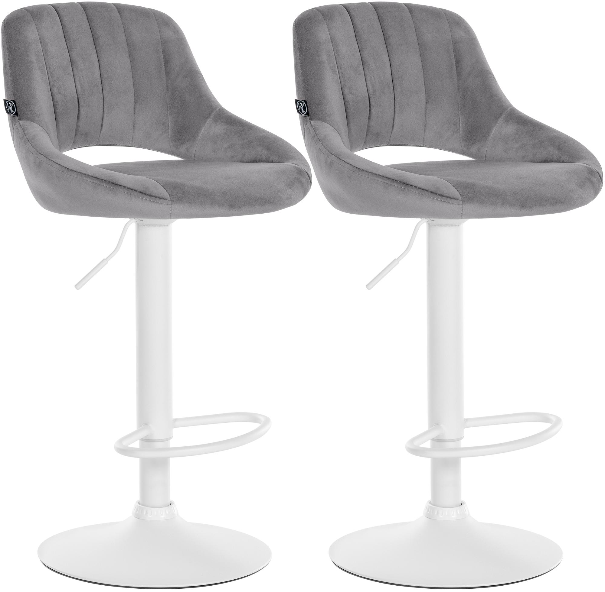 Set van 2 Barkrukken Milet Fluweel