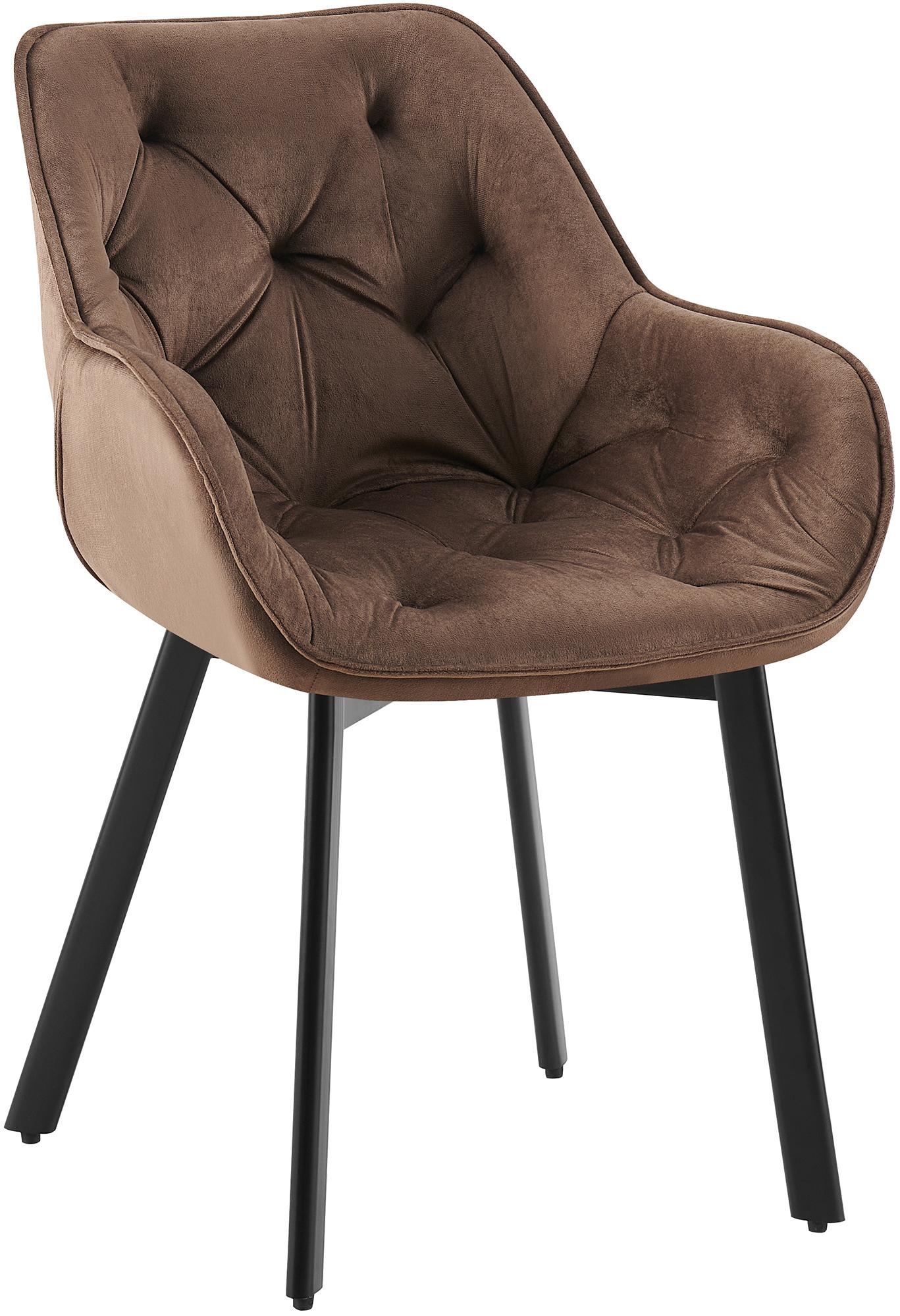 Set van 2 eetkamerstoelen Antigo Fluweel