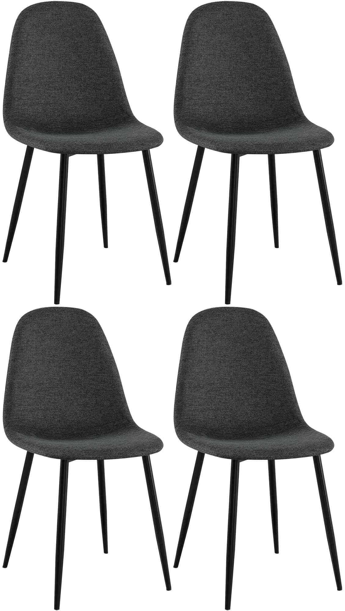 4-delige set eetkamerstoelen Napier