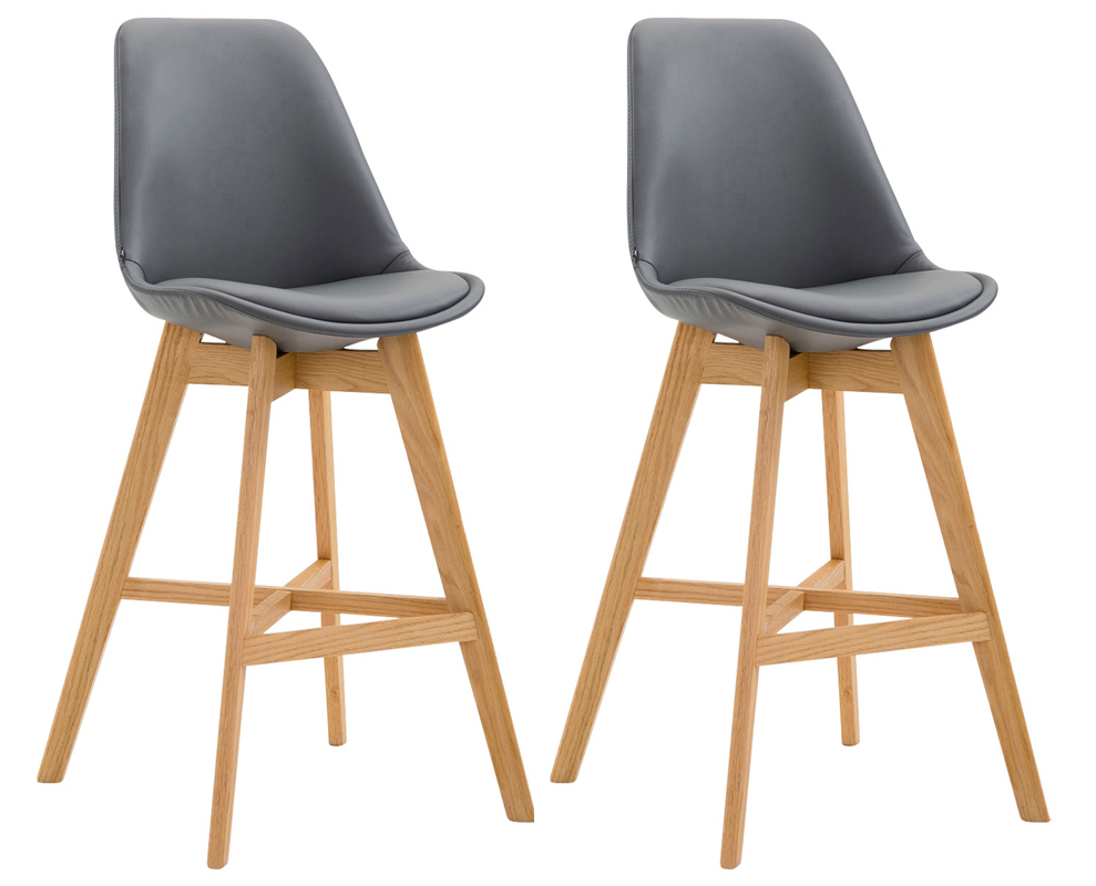 Set van 2 barkrukken Cannes Kunststof
