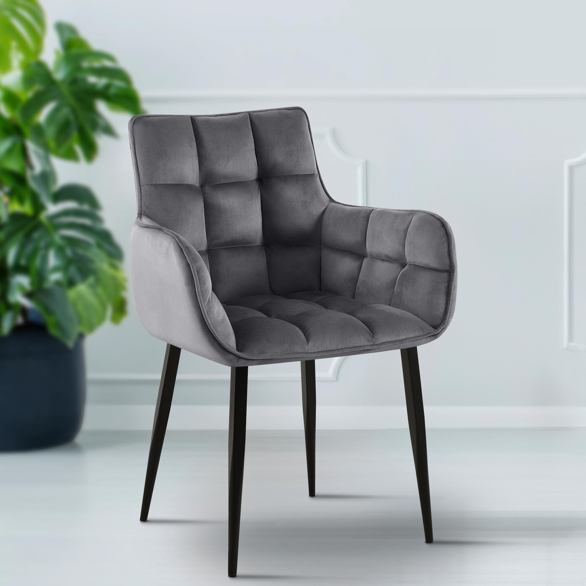Set van 2 stoelen Tirana fluweel